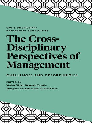 cover image of The Cross-Disciplinary Perspectives of Management